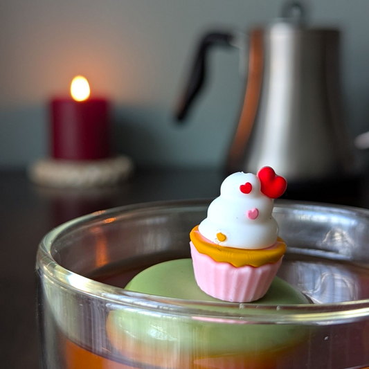 Floating Pink Cupcake Tea Infuser - Cute Tea Infuser for Loose Leaf Tea