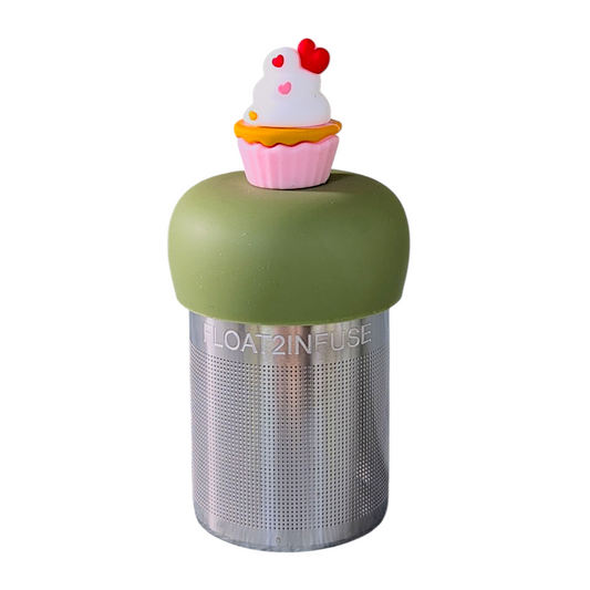 Floating Pink Cupcake Tea Infuser - Cute Tea Infuser for Loose Leaf Tea